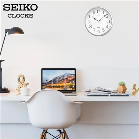 นาฬิกาแขวน SEIKO CLOCKS QXA001S 11 นิ้ว สีเงิน_1