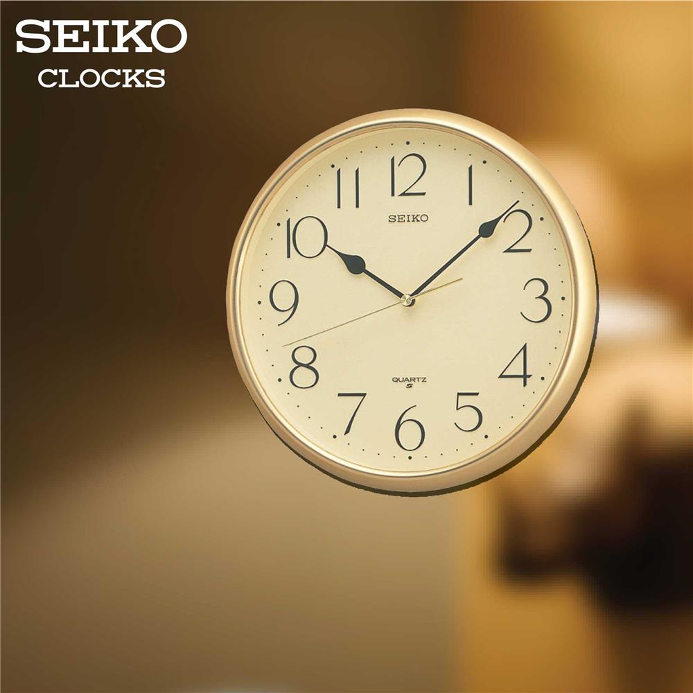นาฬิกาแขวน SEIKO CLOCKS QXA001G 11 นิ้ว สีทอง