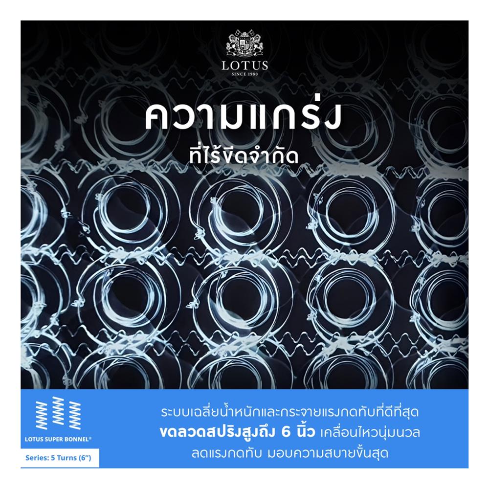 ที่นอน 5 ฟุต LOTUS HERMAN พร้อมเครื่องนอน 4 ชิ้น