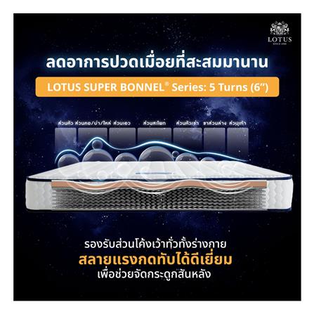 ที่นอน 6 ฟุต LOTUS HERMAN พร้อมเครื่องนอน 4 ชิ้น_7