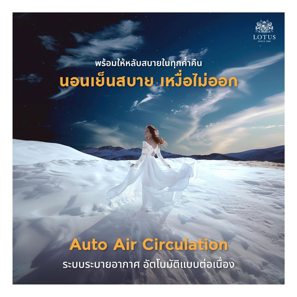 ที่นอน 3.5 ฟุต LOTUS HERMAN พร้อมเครื่องนอน 2 ชิ้น