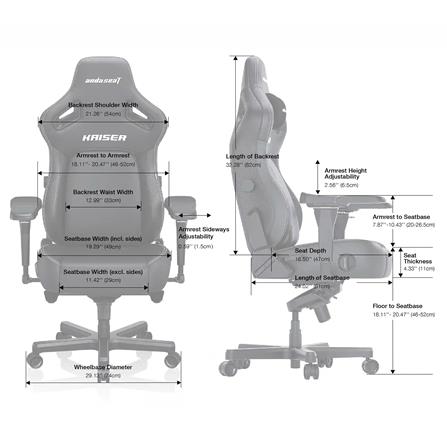 เก้าอี้เกมมิ่ง ANDA SEAT KAISER 4 SIZE L PVC สีน้ำตาล_7