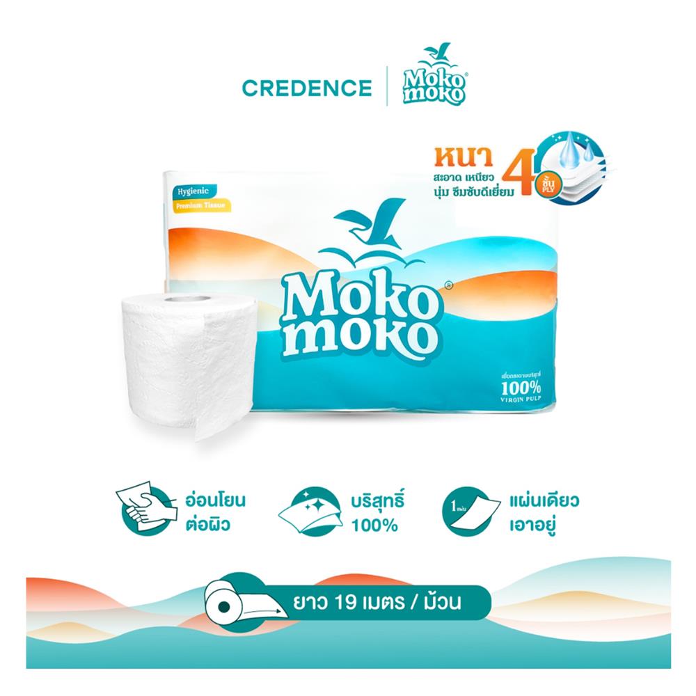 กระดาษชำระ MOKO MOKO แพ็ก 6 ม้วน
