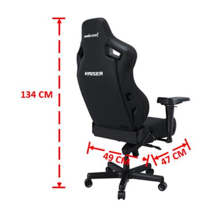 เก้าอี้เกมมิ่ง ANDA SEAT KAISER 4 SIZE L เบาะผ้า สีดำ_5