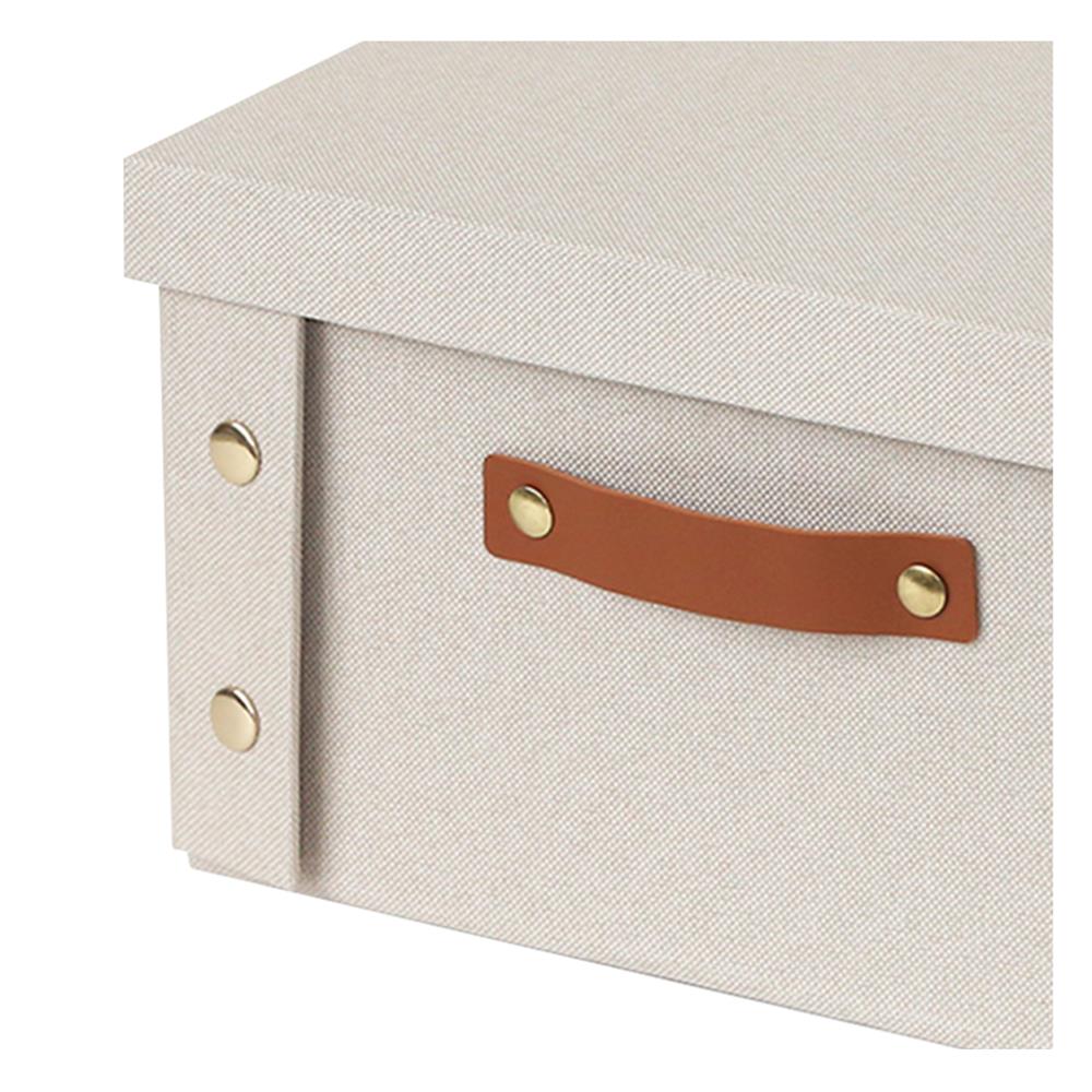 กล่องผ้าพับได้มีฝา STACKO PETA SIZE S 26.5X31.5X14.5 ซม. สีครีม