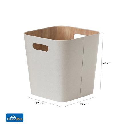 กล่องผ้าเหลี่ยม STACKO PETA 27X27X28 ซม. สีครีม_4