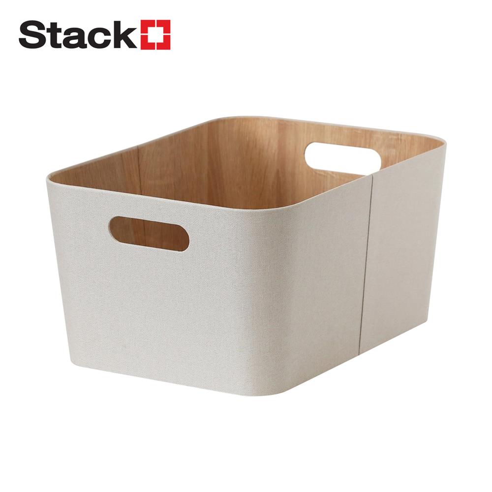 กล่องผ้าเหลี่ยม STACKO PETA 30.5X30.5X15.2 ซม. สีครีม