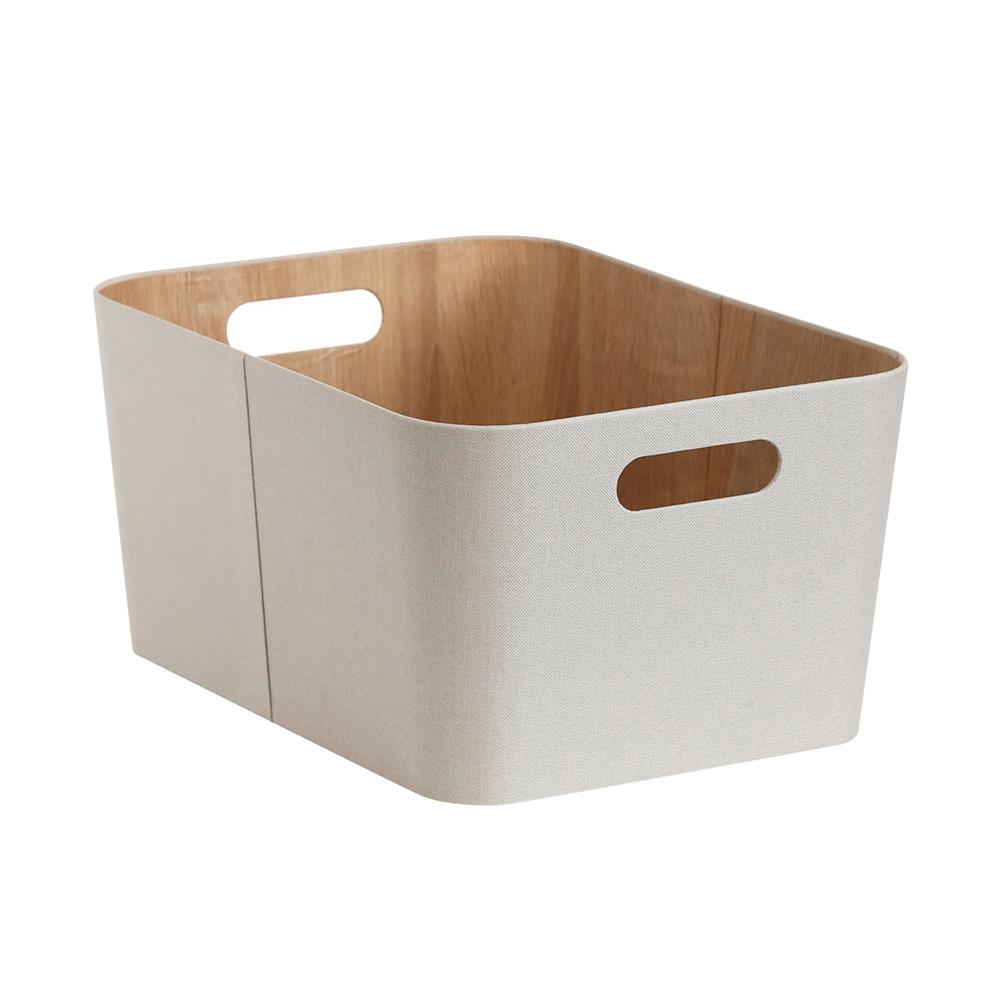 กล่องผ้าเหลี่ยม STACKO PETA 30.5X30.5X15.2 ซม. สีครีม