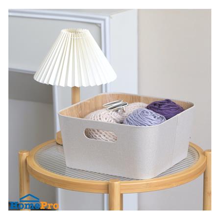 กล่องผ้าเหลี่ยม STACKO PETA 30.5X30.5X15.2 ซม. สีครีม_3