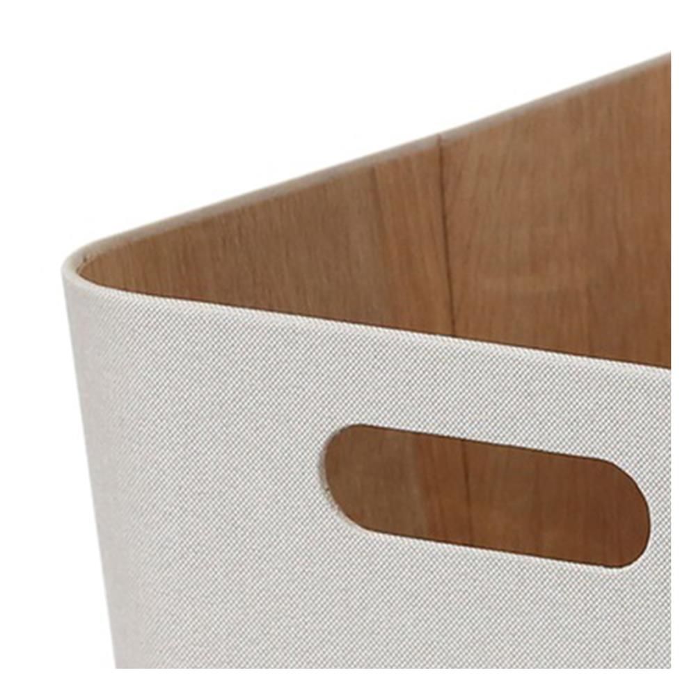 กล่องผ้าเหลี่ยม STACKO PETA 30.5X40.6X20.3 ซม. สีครีม