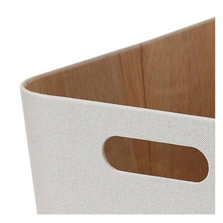 กล่องผ้าเหลี่ยม STACKO PETA 30.5X40.6X20.3 ซม. สีครีม_2