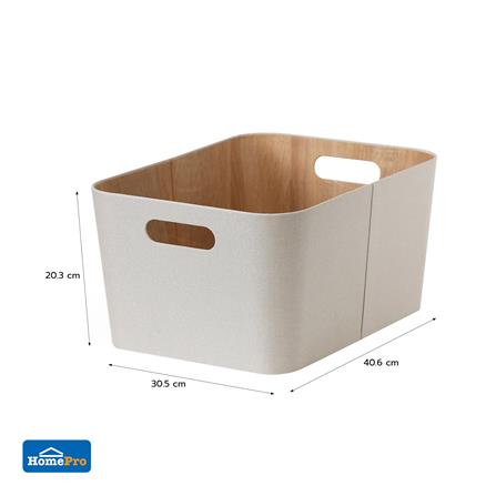 กล่องผ้าเหลี่ยม STACKO PETA 30.5X40.6X20.3 ซม. สีครีม_5