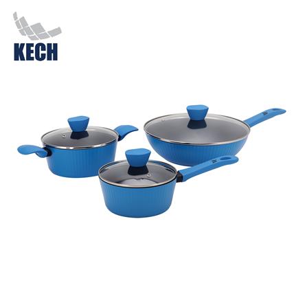 ชุดเครื่องครัว KECH LUCKY IH 6 ชิ้น สีน้ำเงิน_1