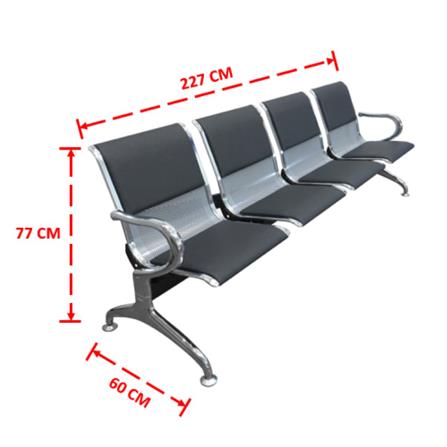 เก้าอี้รับรอง SURE PIPPA CC-313-4 สีเทา/ดำ_5