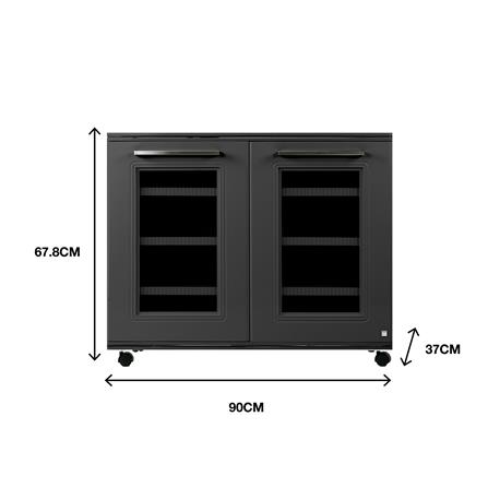 ตู้วางรองเท้า 4 ชั้น KING ZERCONPLUS 90 ซม. สีเทา_3