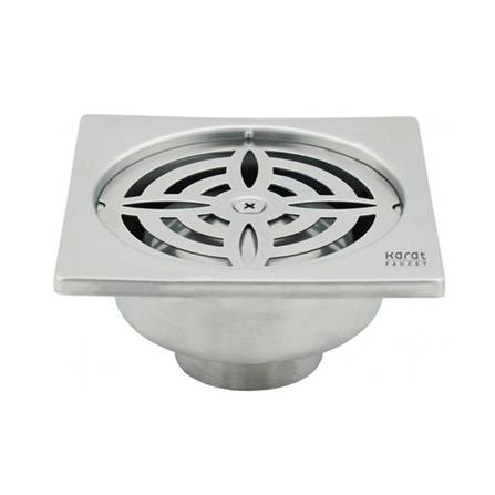 ตะแกรงกันกลิ่นแบบเหลี่ยม KARAT FAUCET KA-56-832-ST หน้าแปลน 4 นิ้ว_0