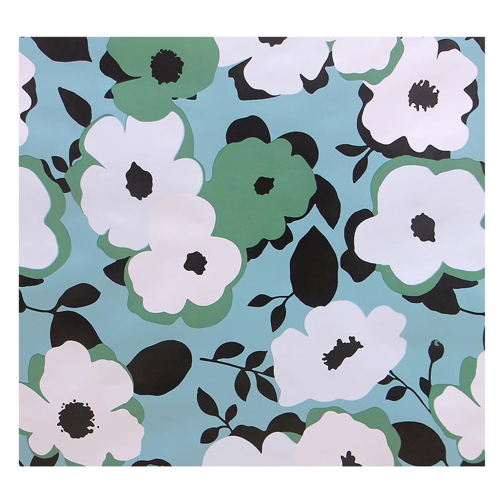 ผ้าปูโต๊ะ PVC กว้าง 137 ซม. SRITHAI BLUE BLOOM/ม.