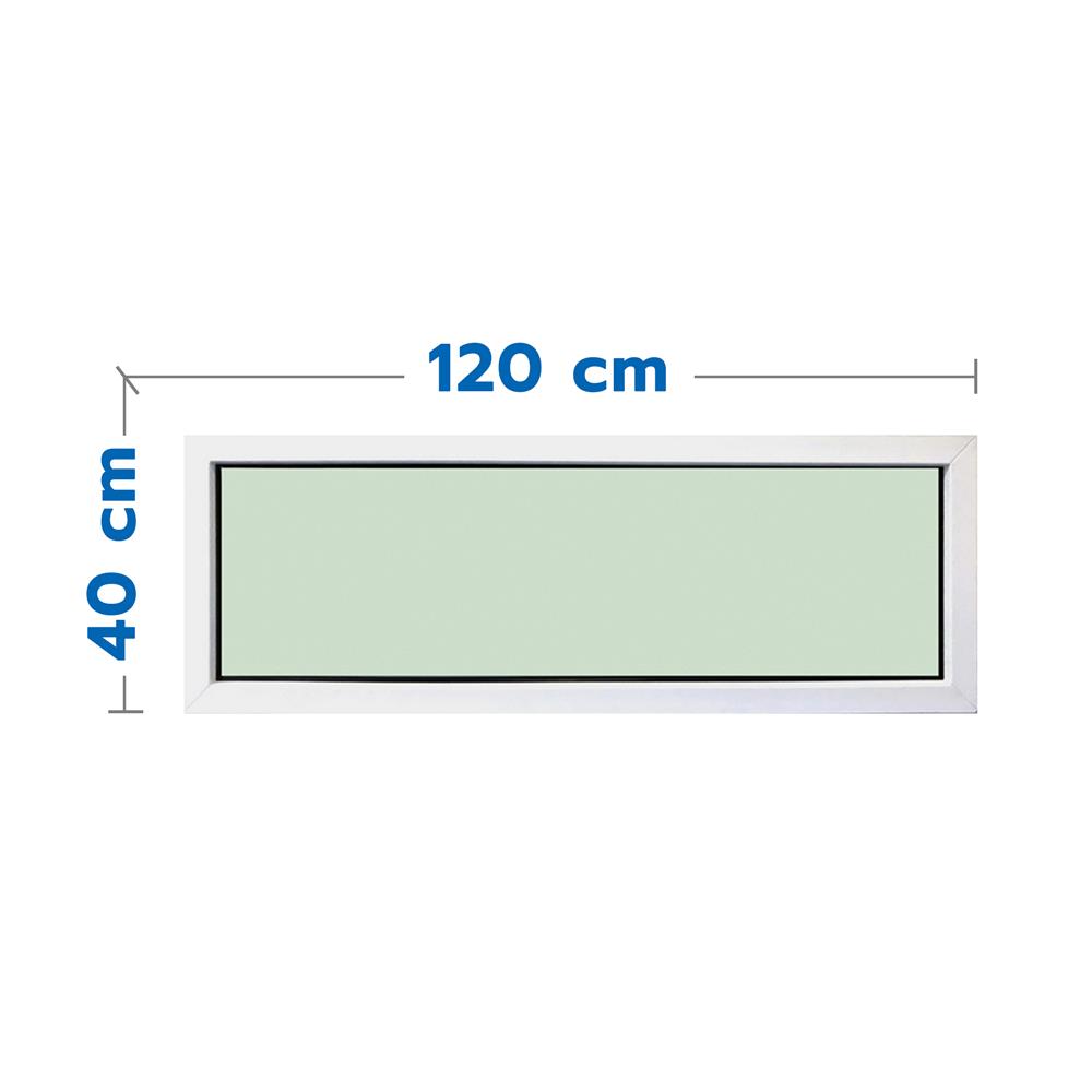 ช่องแสงหน้าต่าง อะลูมิเนียม MHOLARN 120x40 ซม. สีขาว