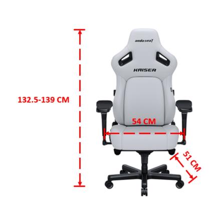 เก้าอี้เกมมิ่ง ANDA SEAT KAISER 4 SIZE XL PVC สีขาว_4