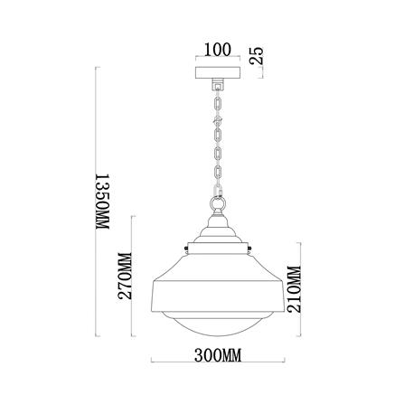 ไฟช่อ CARINI P2461052 สีขาว/ทอง 1 หัว_4