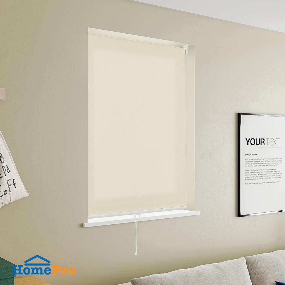 ผ้าม่านม้วน HOME LIVING STYLE CORDLESS DIO 100X160 ซม. สีครีม