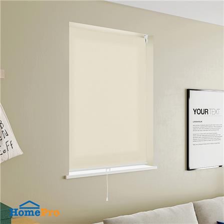 ผ้าม่านม้วน HOME LIVING STYLE CORDLESS DIO 100X160 ซม. สีครีม_4