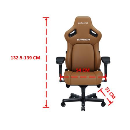 เก้าอี้เกมมิ่ง ANDA SEAT KAISER 4 SIZE XL PVC สีน้ำตาล_4