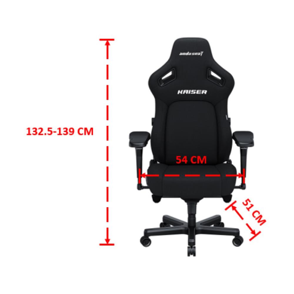 เก้าอี้เกมมิ่ง ANDA SEAT KAISER 4 SIZE XL เบาะผ้า สีดำ