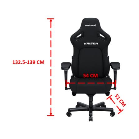 เก้าอี้เกมมิ่ง ANDA SEAT KAISER 4 SIZE XL เบาะผ้า สีดำ_4
