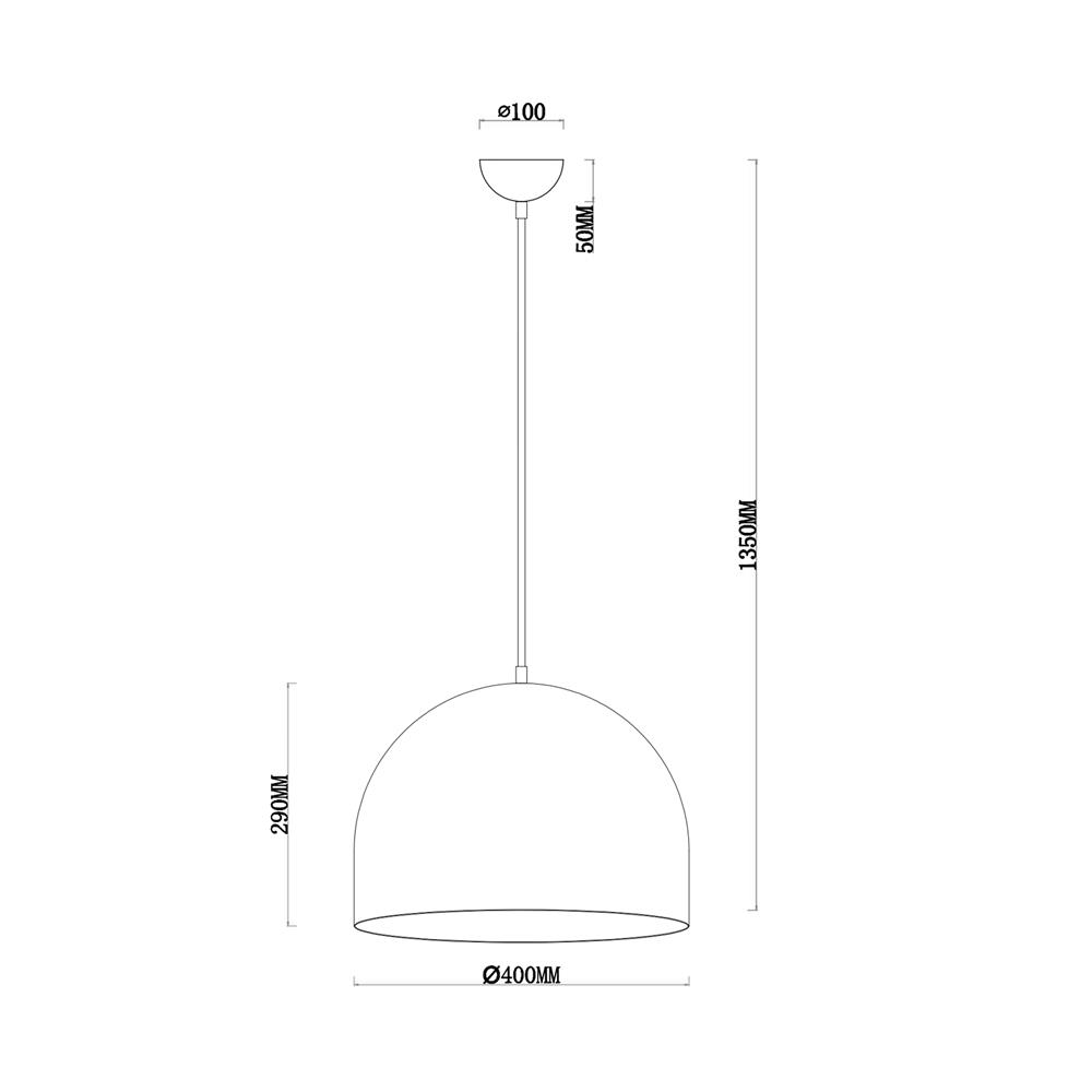 ไฟช่อ CARINI P240895BK สีดำ 1 หัว