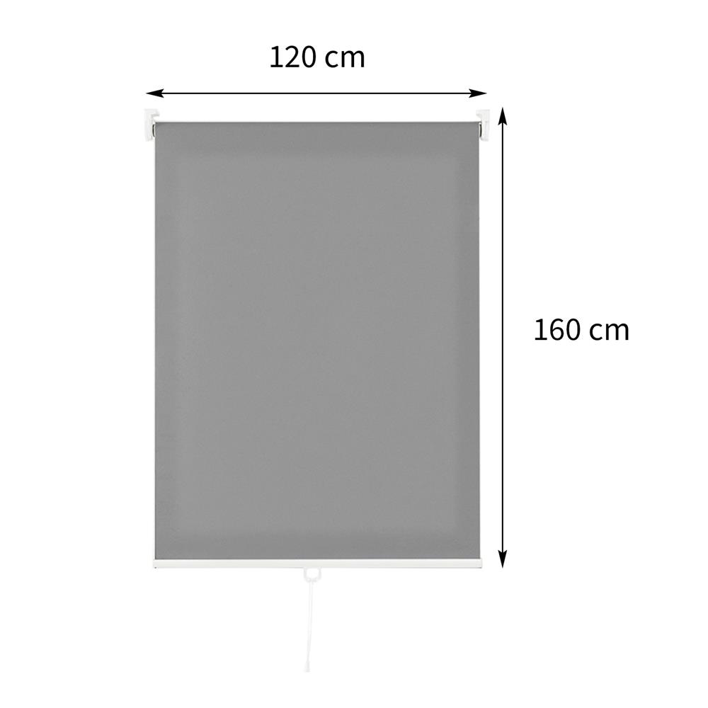 ผ้าม่านม้วน HOME LIVING STYLE CORDLESS DIO 120X160 ซม. สีเทาเข้ม