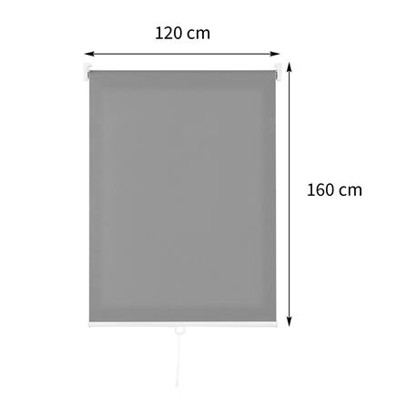 ผ้าม่านม้วน HOME LIVING STYLE CORDLESS DIO 120X160 ซม. สีเทาเข้ม_6