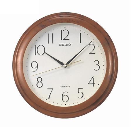นาฬิกาแขวน SEIKO CLOCKS QXA327B 11.4 นิ้ว สีน้ำตาล_0