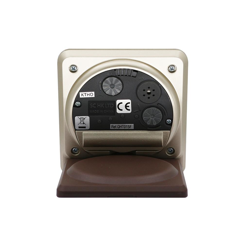 นาฬิกาปลุก SEIKO CLOCKS QHT015F 3.07X2.8 นิ้ว สีทอง