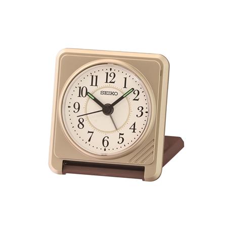 นาฬิกาปลุก SEIKO CLOCKS QHT015F 3.07X2.8 นิ้ว สีทอง