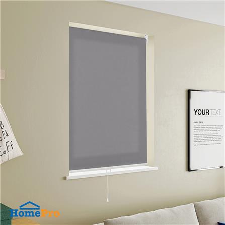 ผ้าม่านม้วน HOME LIVING STYLE CORDLESS DIO 100X160 ซม. สีเทาเข้ม_4