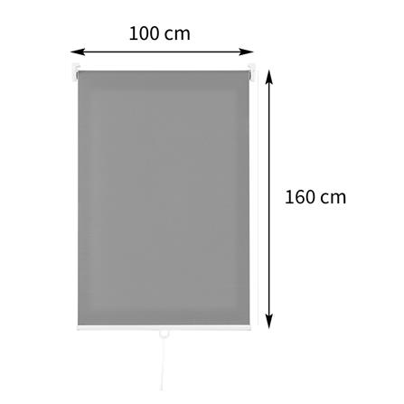 ผ้าม่านม้วน HOME LIVING STYLE CORDLESS DIO 100X160 ซม. สีเทาเข้ม_6