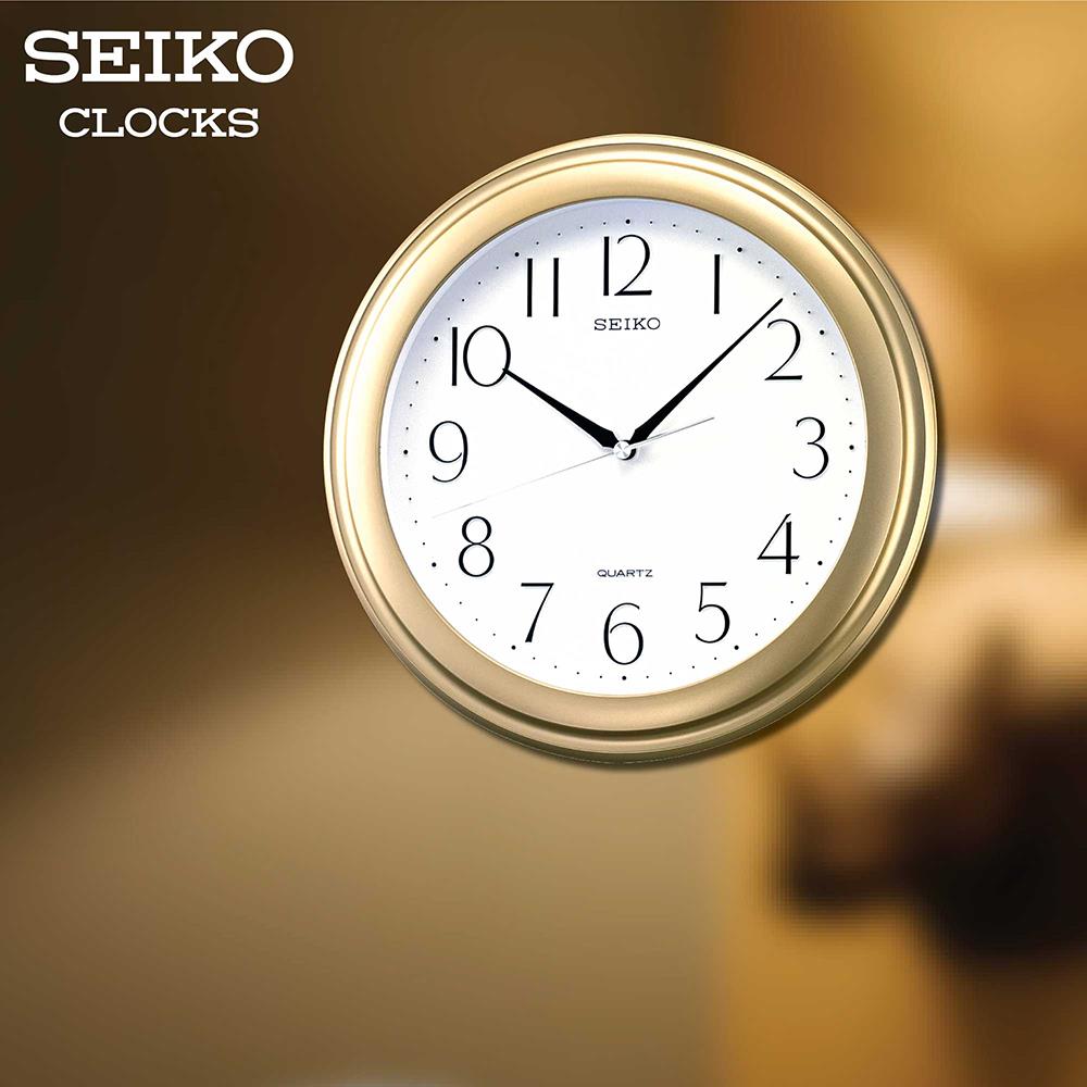 นาฬิกาแขวน SEIKO CLOCKS QXA327G 11.4 นิ้ว สีทอง
