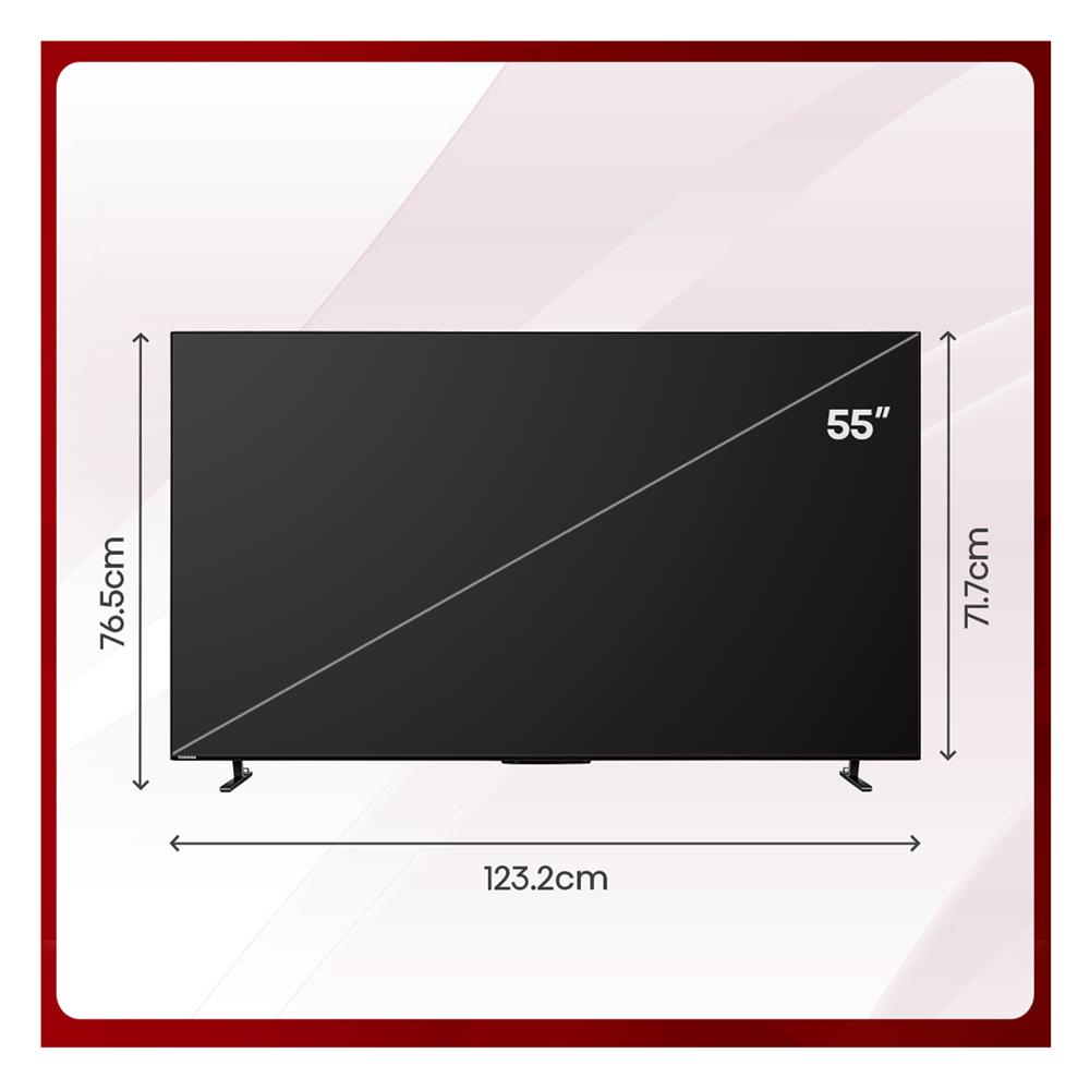 ทีวีคิวแอลอีดี 55 นิ้ว TOSHIBA (4K, QLED, GOOGLE TV) 55M550NP