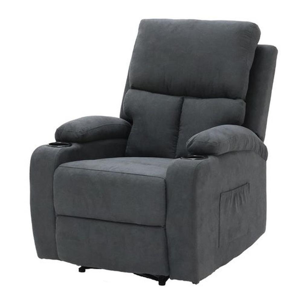 เก้าอี้ปรับเอนนอน LOOMS 19229721 สีเทาเข้ม