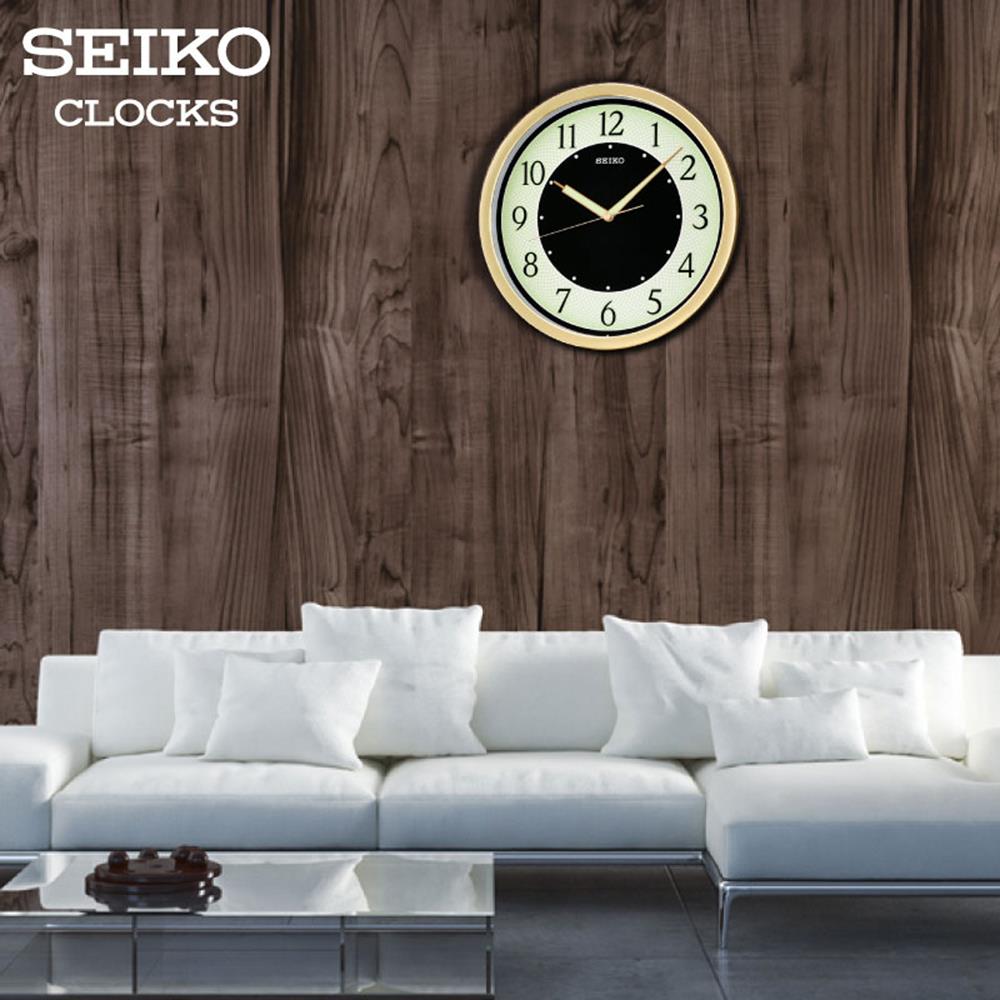 นาฬิกาแขวน SEIKO CLOCKS QXA472G 12.2 นิ้ว สีทอง