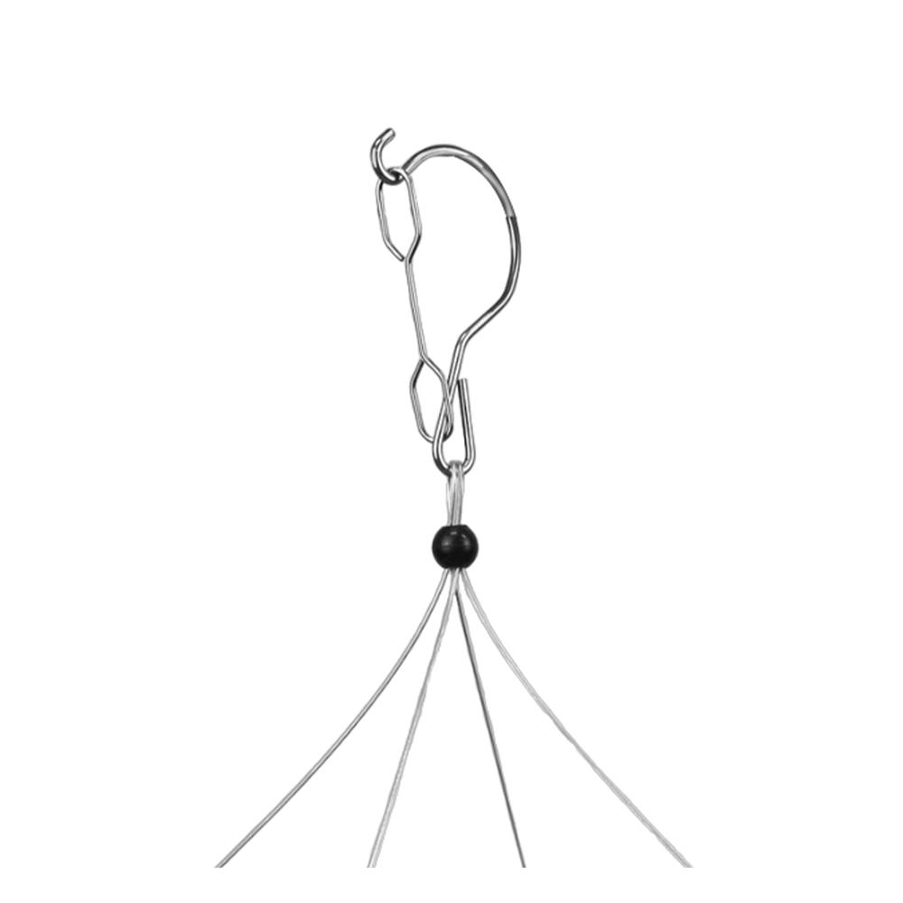 ห่วงตากผ้าอะลูมิเนียมกลมใหญ่ MBS 18 กิ๊บ สีขาว