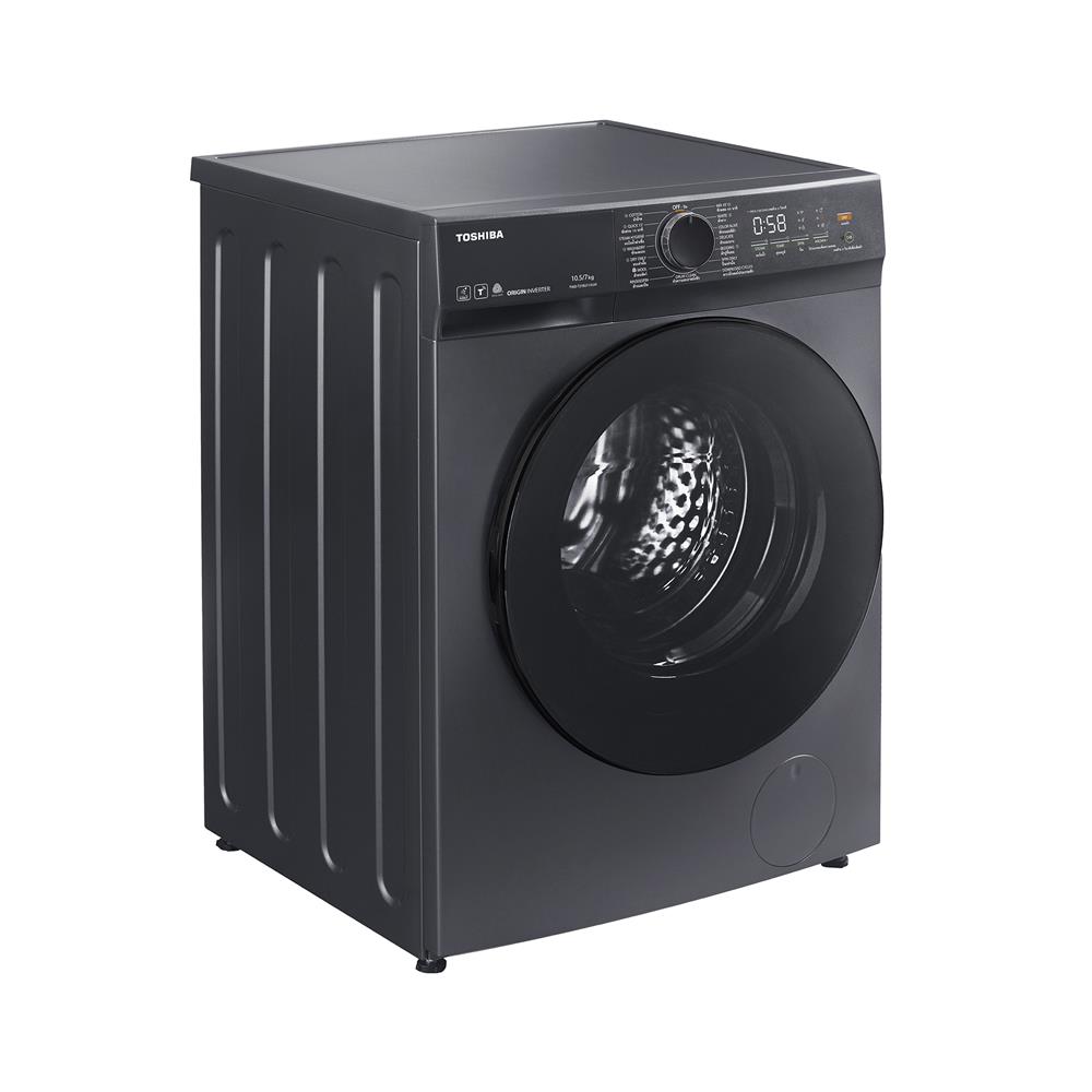 เครื่องซักอบผ้า TOSHIBA TWD-T21BU115UWT(MG) 10.5/7 กก. 1200RPM อินเวอร์เตอร์