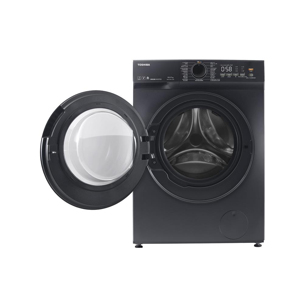 เครื่องซักอบผ้า TOSHIBA TWD-T21BU115UWT(MG) 10.5/7 กก. 1200RPM อินเวอร์เตอร์