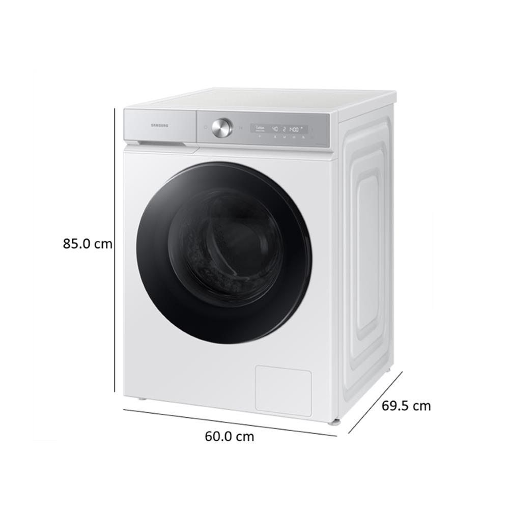 เครื่องซักผ้าฝาหน้า SAMSUNG WW13BB944DGHST 13 กก. 1400RPM อินเวอร์เตอร์ สีขาว