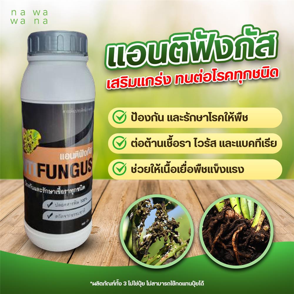สารป้องกันเชื้อราโรคพืช แอนติฟังกัส NAWAWANA 900 ก.