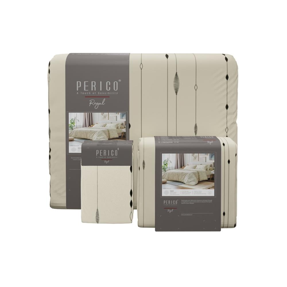 ชุดผ้าปูที่นอน 6 ฟุต 6 ชิ้น PERICO REGAL PRINT RE254