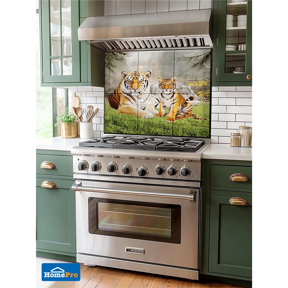 กระเบื้องผนังภาพชุด 10x16 นิ้ว ARTE ไทเกอร์