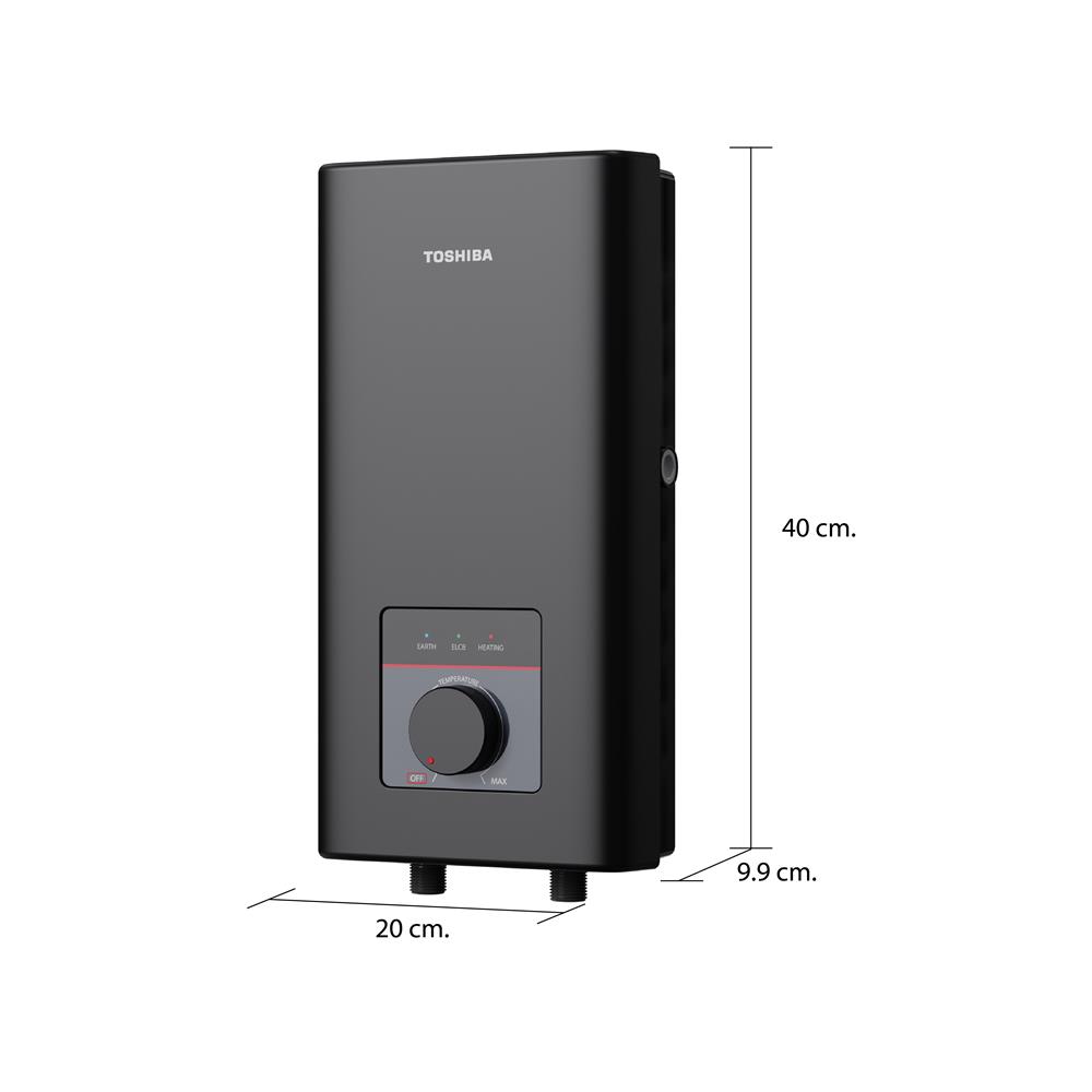 เครื่องทำน้ำอุ่น TOSHIBA TWH-38MFNTH(K)-CB 3800 วัตต์ สีดำ