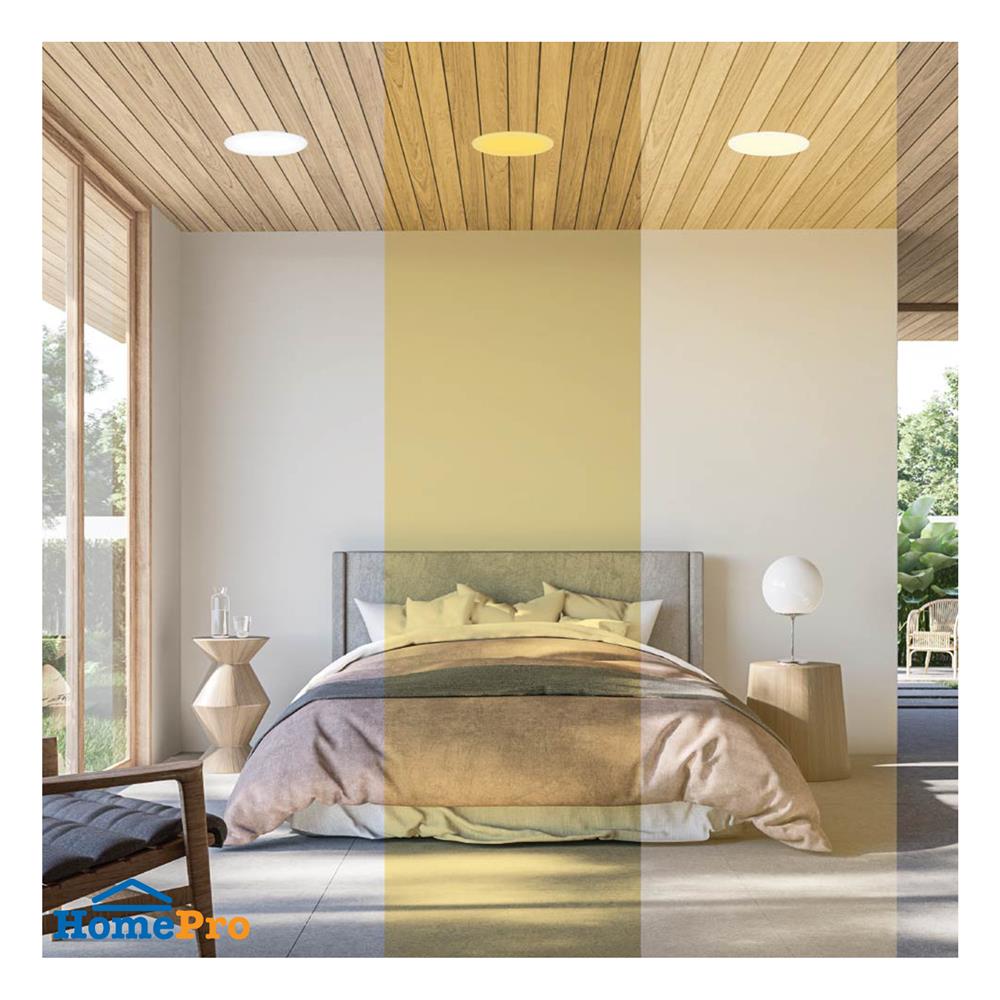 ดาวน์ไลท์ LED LAMPTAN ADJUST 6.6 นิ้ว 12 วัตต์ DAYLIGHT/COOL WHITE/WARM WHITE สีขาว